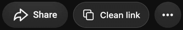 Nút Chia sẻ của YouTube và nút Clean link của Linkpolish bên cạnh
